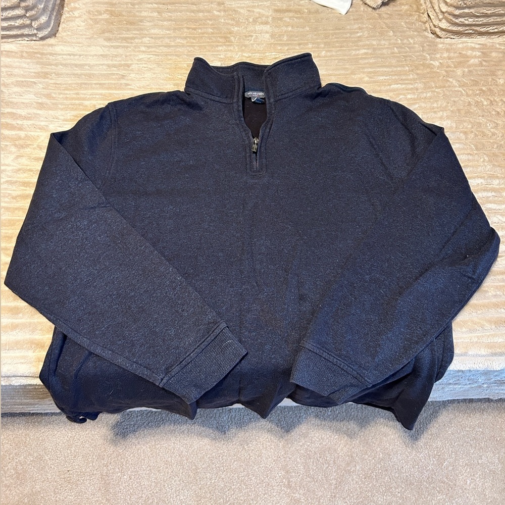 Van Heusen Dark Blue Zip-Up Sweater